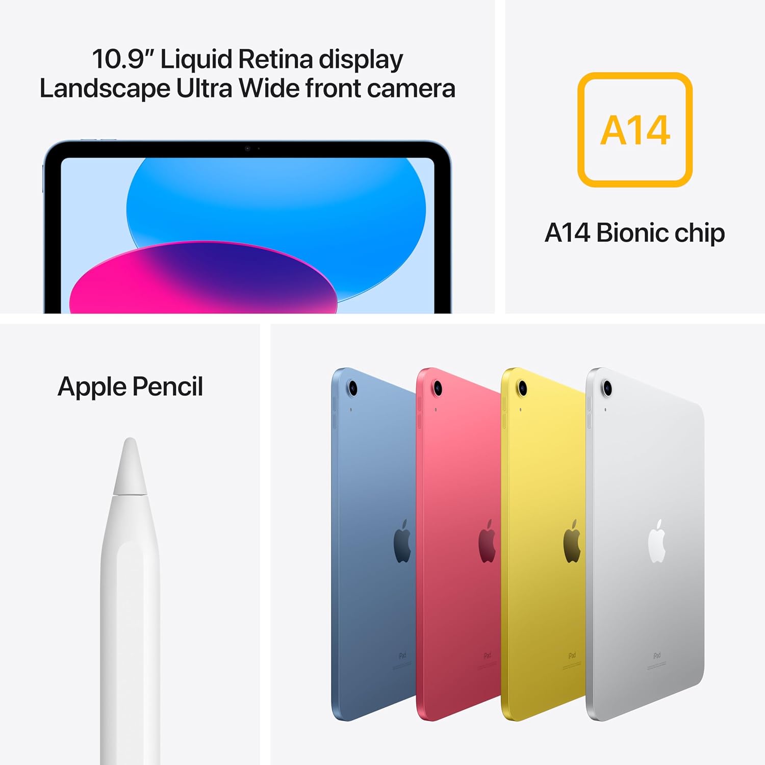 Apple-iPad-10th-Gen-A14-Bionic- 10.9-in,-64GB,-Wi-Fi-Colors2
