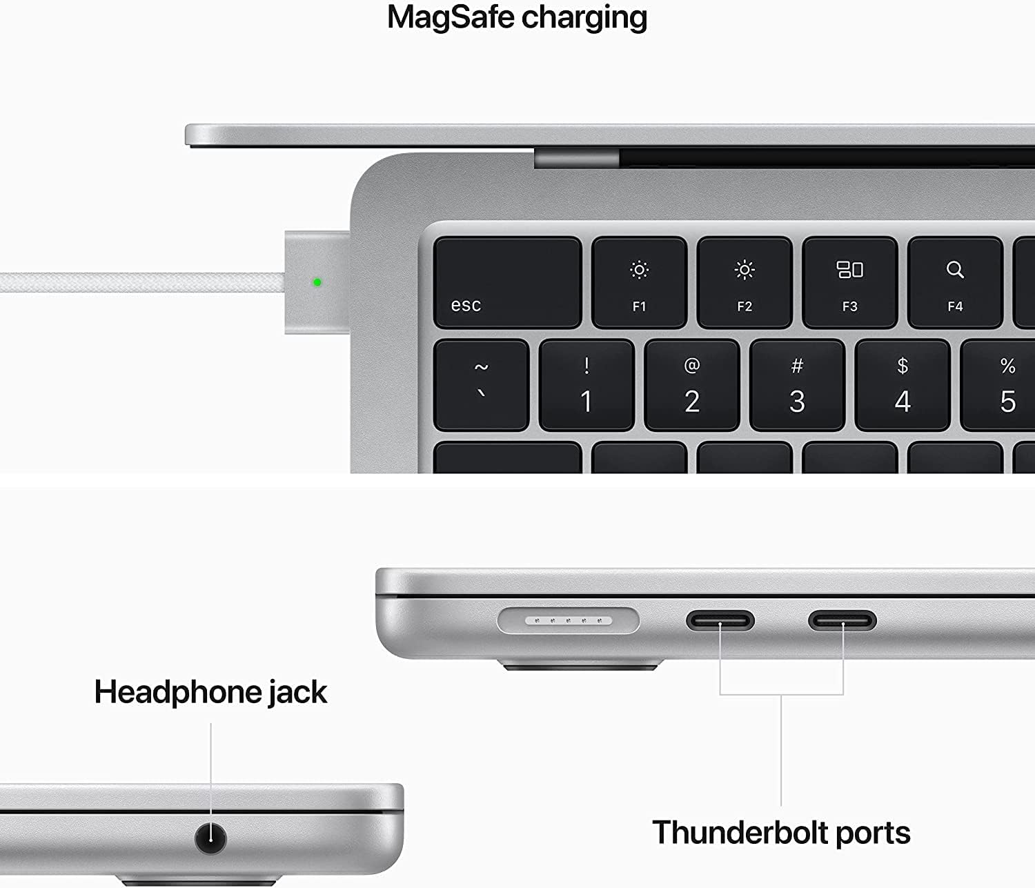 MNEP3 Apple Macbook Pro M2 in Pakistan Silver - Side